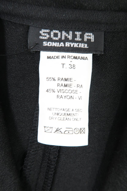 Chemise noire à manches courtes - Sonia Rykiel - S