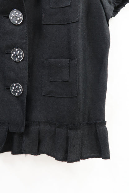Chemise noire à manches courtes - Sonia Rykiel - S