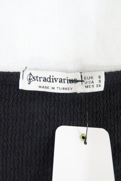 Haut cache-coeur noir - Stradivarius - S