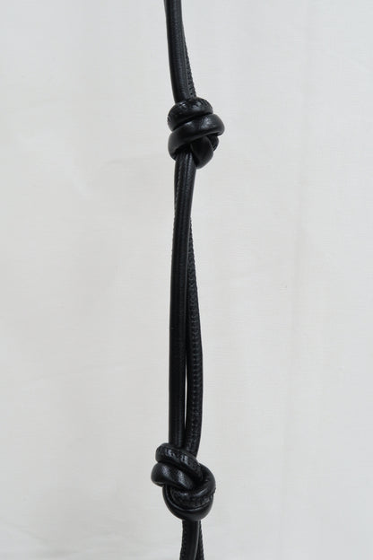 Sac à bandoulière noir vintage en vinyle
