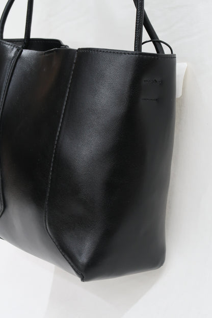 Sac à bandoulière noir vintage en vinyle