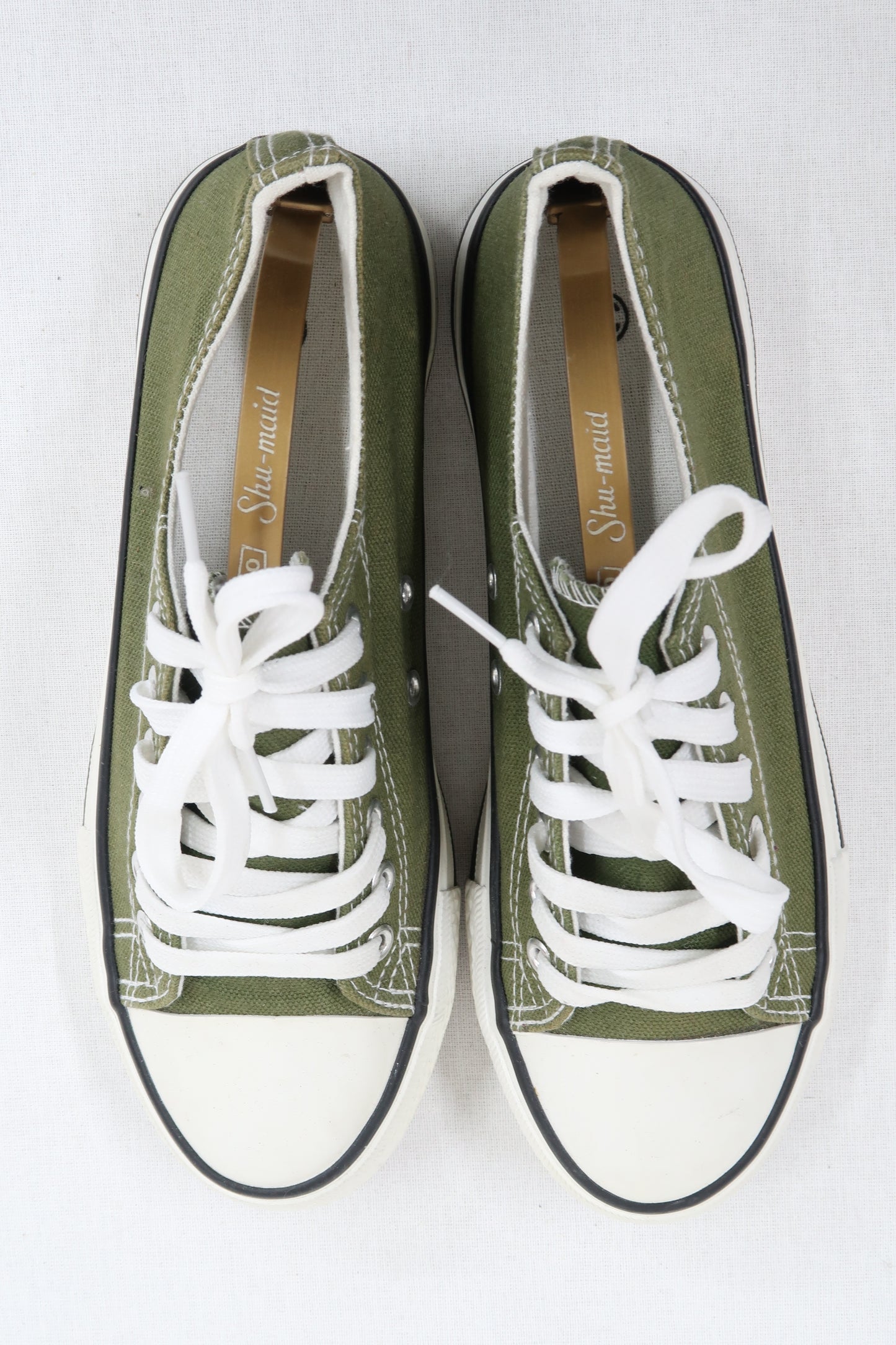 Chaussures khaki & blanches - 38