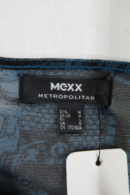 Robe longue turquoise & noire - Mexx - M