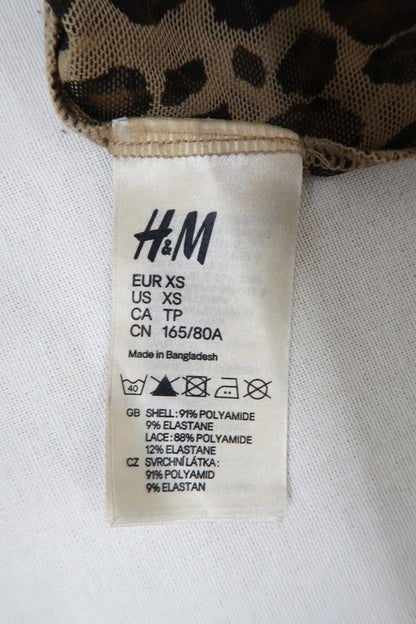 Nuisette imprimé léopard - H&M - XS