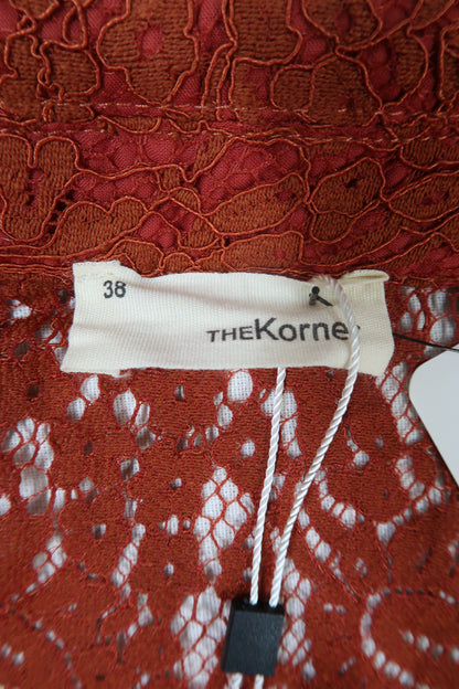 Chemisier ocre en dentelle - The Korner - M