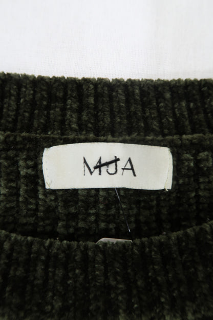 Pull en velour vert sapin - MJA - L