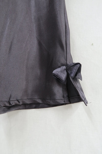 Haut en soie gris foncé - Hunkemoller - M