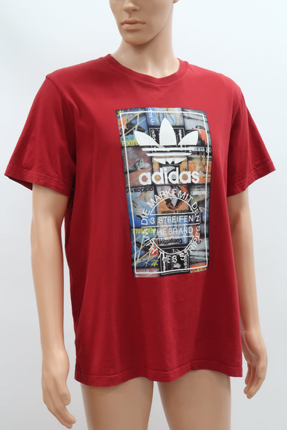 T-shirt rouge - Adidas - XL