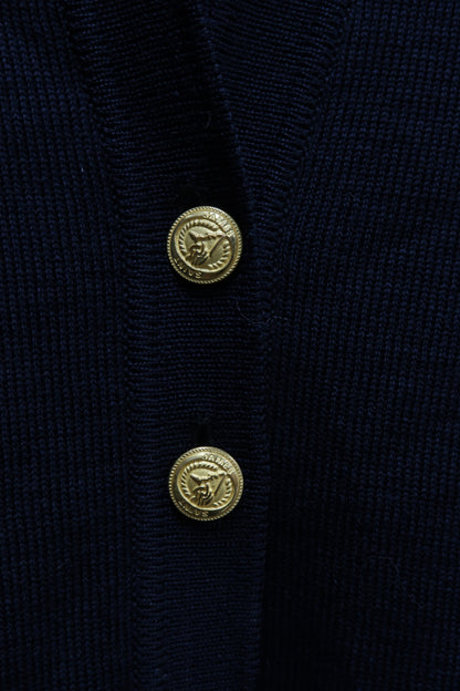 Cardigan en laine bleu marine - Saint James - XL