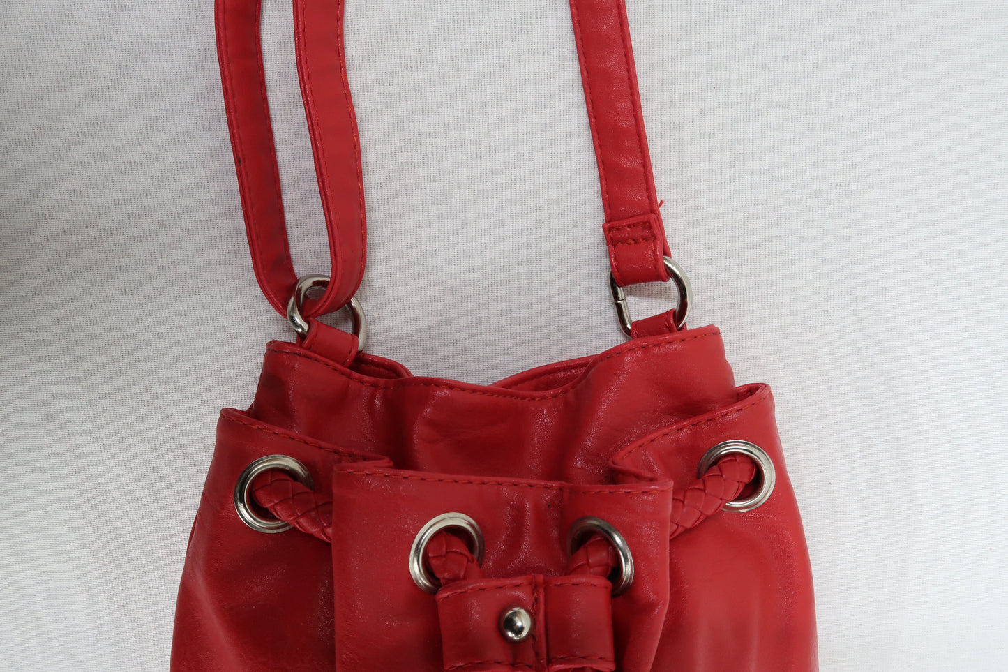 Sac à bandoulière rouge vernis - Jennyfer