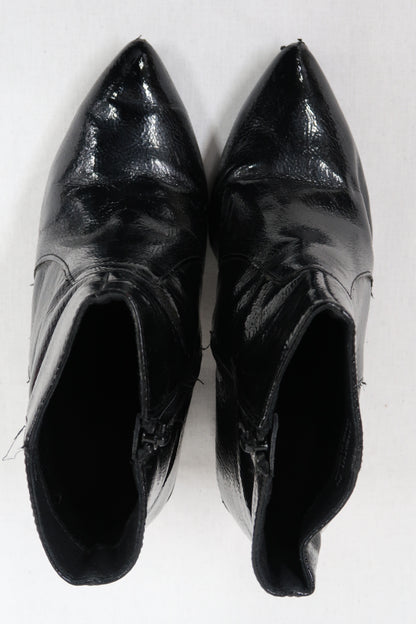 Bottines noires vernis à talons - New Look - 38