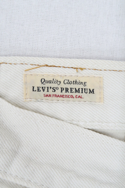 Jeans blanc cassé coupe 501 - Levi's - W28 L32