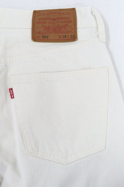 Jeans blanc cassé coupe 501 - Levi's - W28 L32