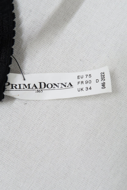 Body noir en satin et en dentelle - Prima Donna - 75D