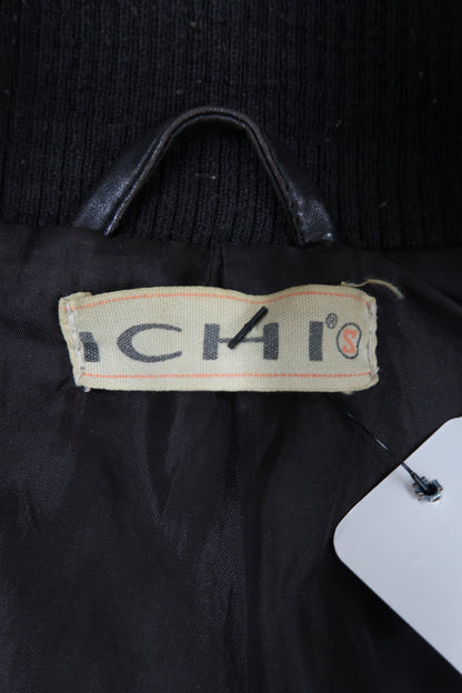 Manteau effet cuir noir - Ichi - S