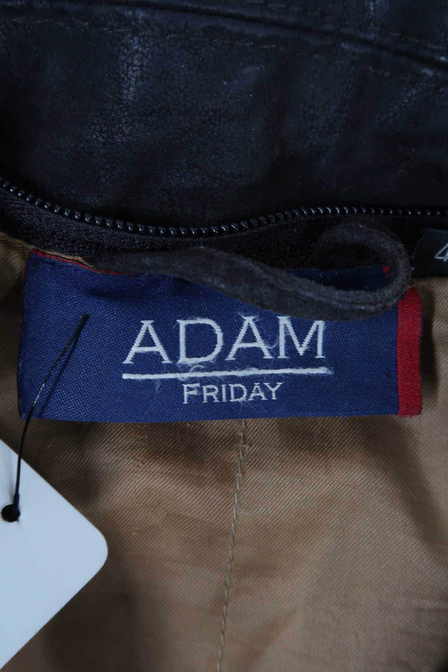Veste en cuir marron - Adam - XXL