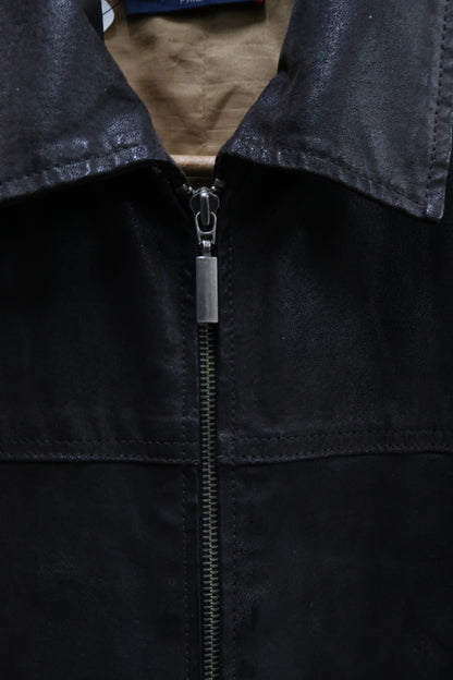 Veste en cuir marron - Adam - XXL
