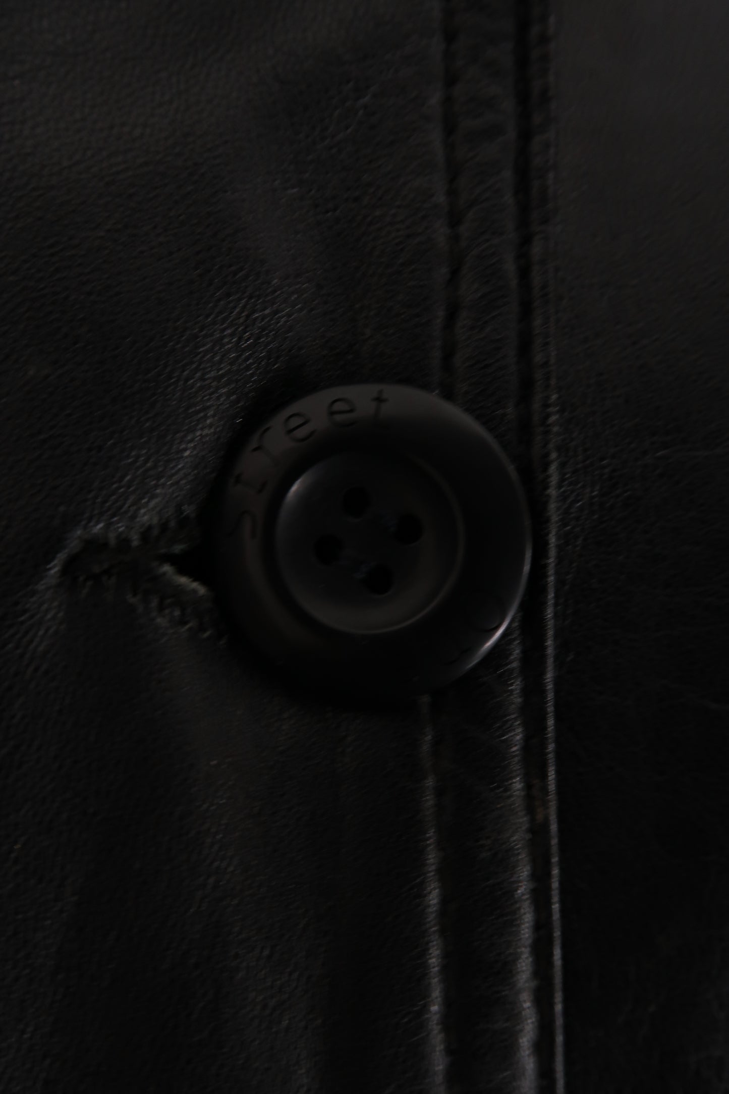 Veste longue en cuir noire - Street One - M