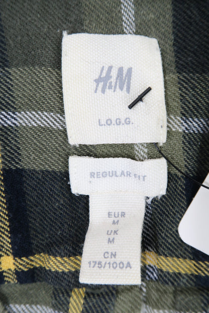 Chemise à manches longues à carreaux  - H&M - M