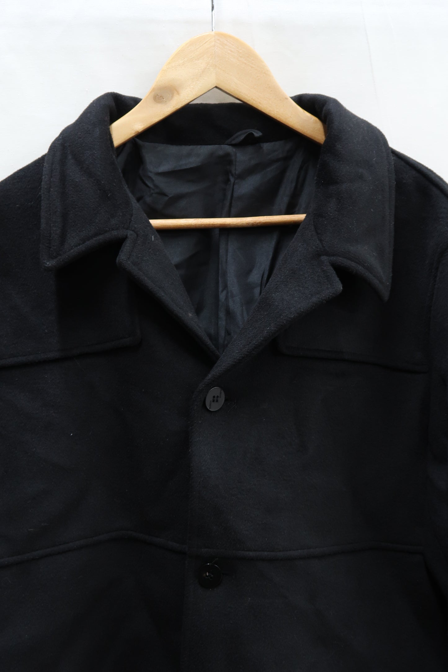 Manteau noir en laine - Huazuo - 4XL