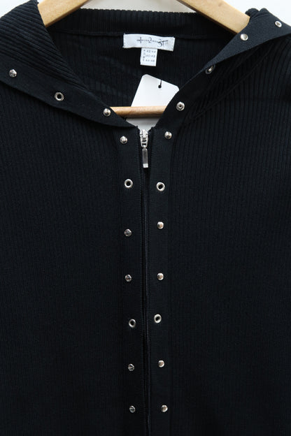 Gilet strié noir - Un Deux Trois - M/L