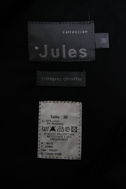 Pantalon chino noir strié en velour - Jules - S