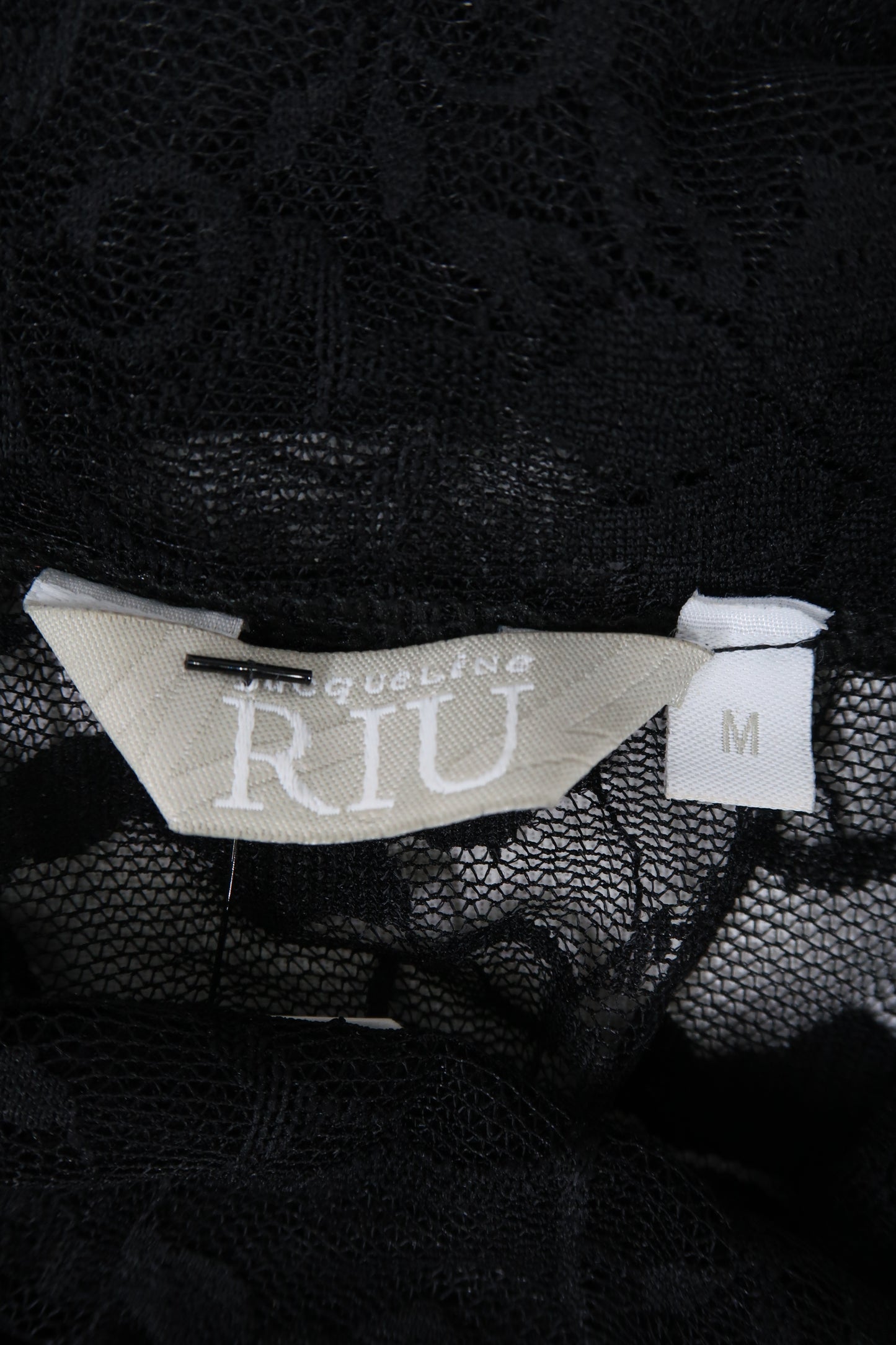 Haut noir en dentelle - Jacqueline Riu - M