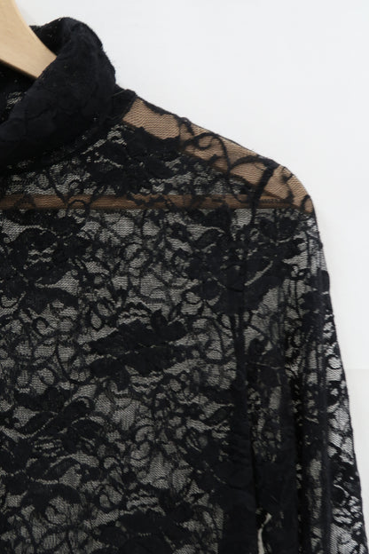 Haut noir en dentelle - Jacqueline Riu - M