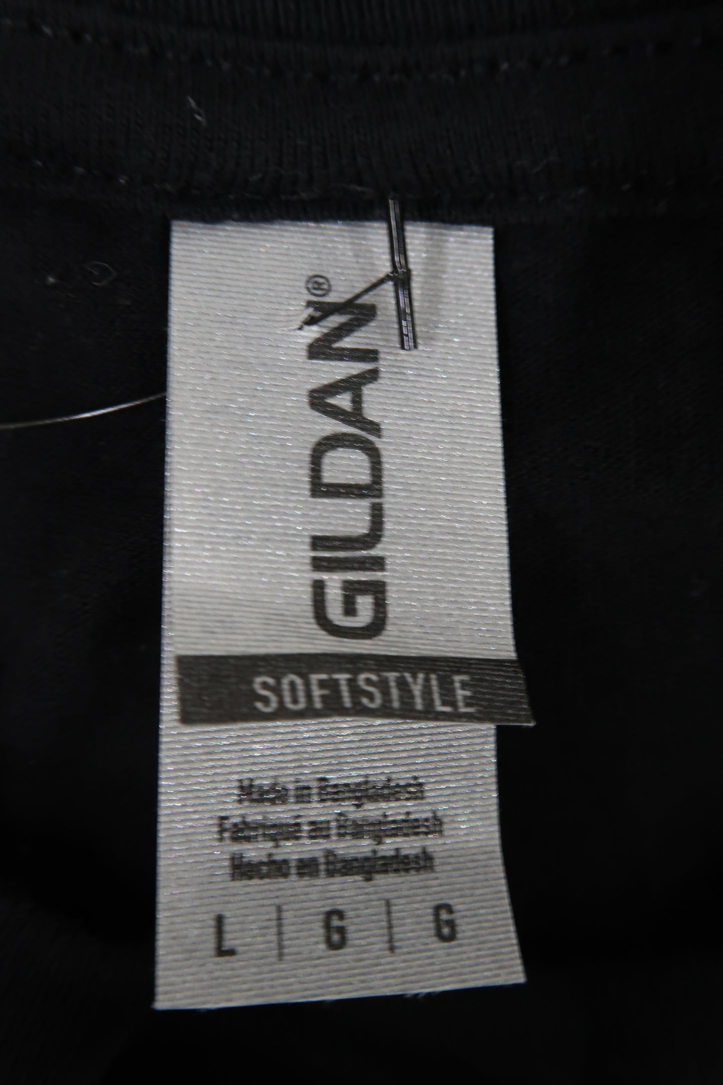 T-shirt noir à graphique - L