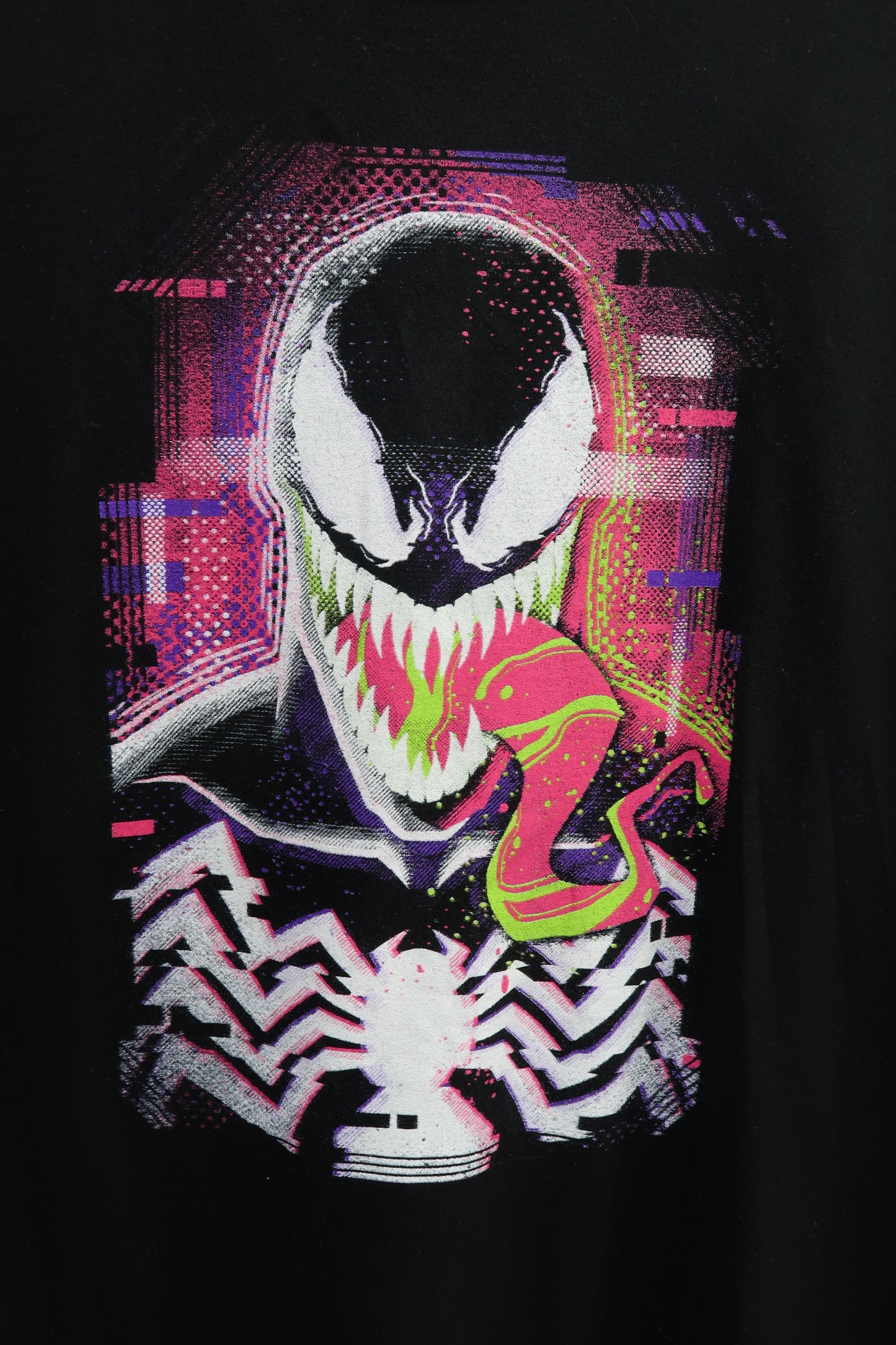 T-shirt noir à graphique - L