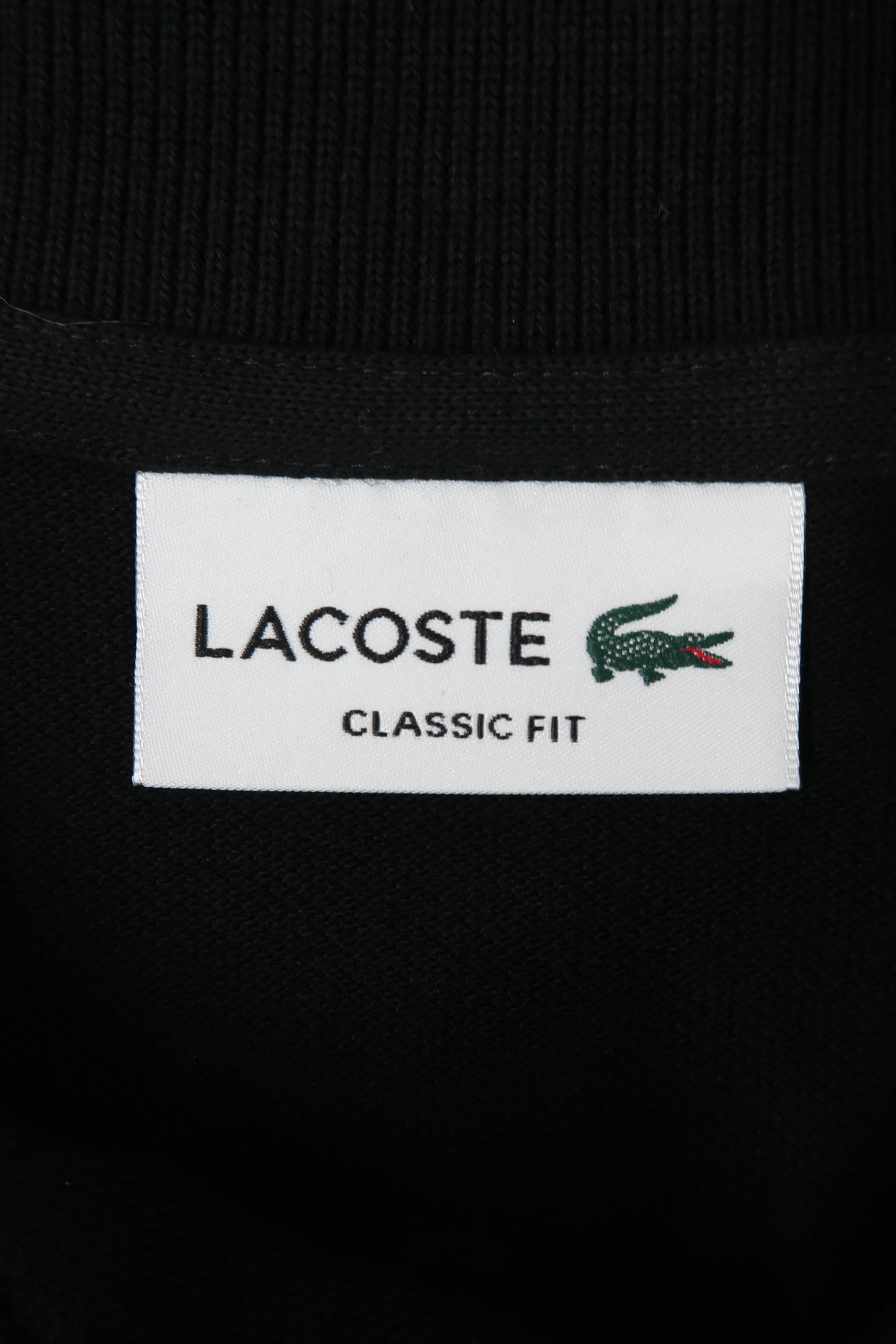 Polo noir à manches courtes - Lacoste - S