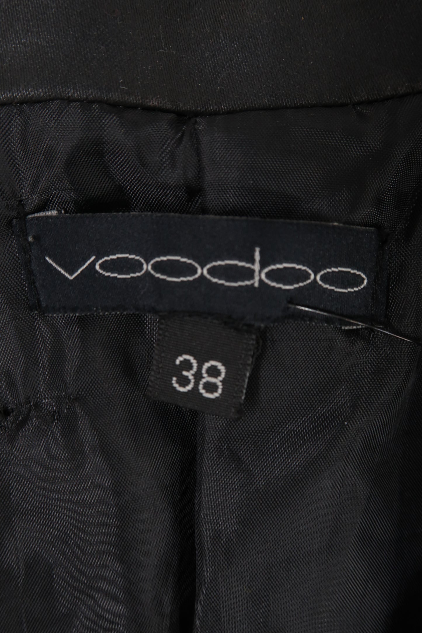 Veste en cuir noire vintage - Voodoo - M