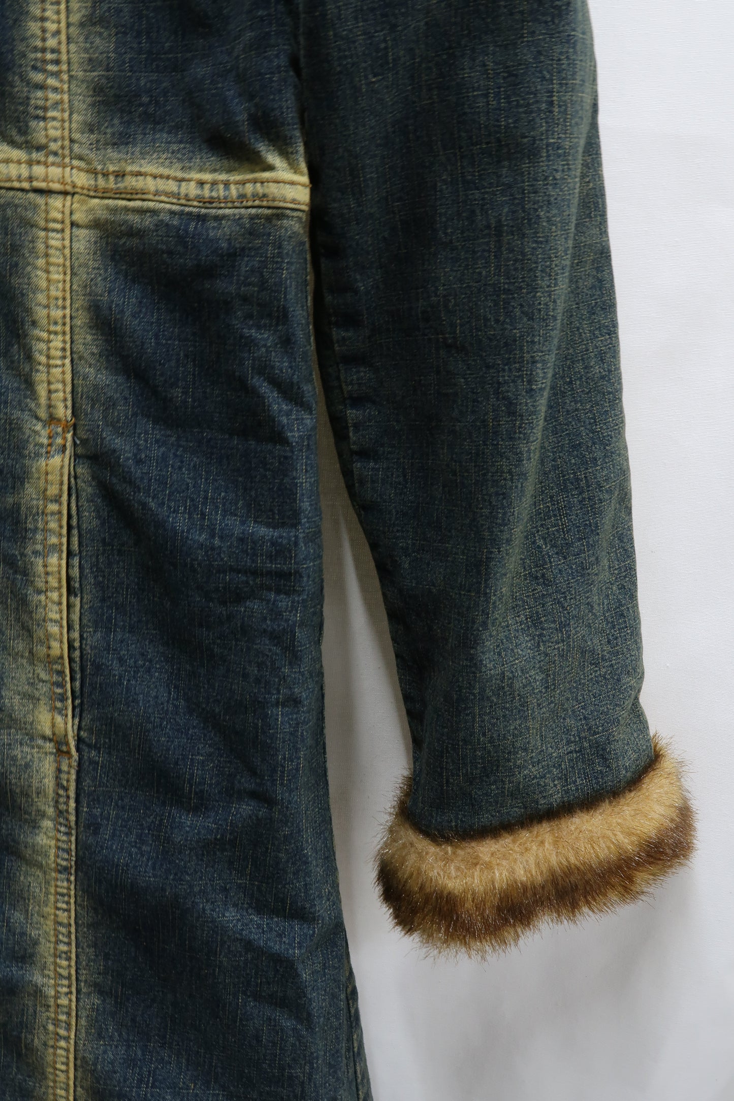 Manteau long en jean Y2K - Le Dane's - S/M