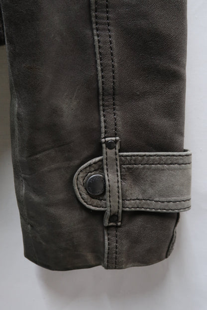Blouson en cuir gris - Street One - M