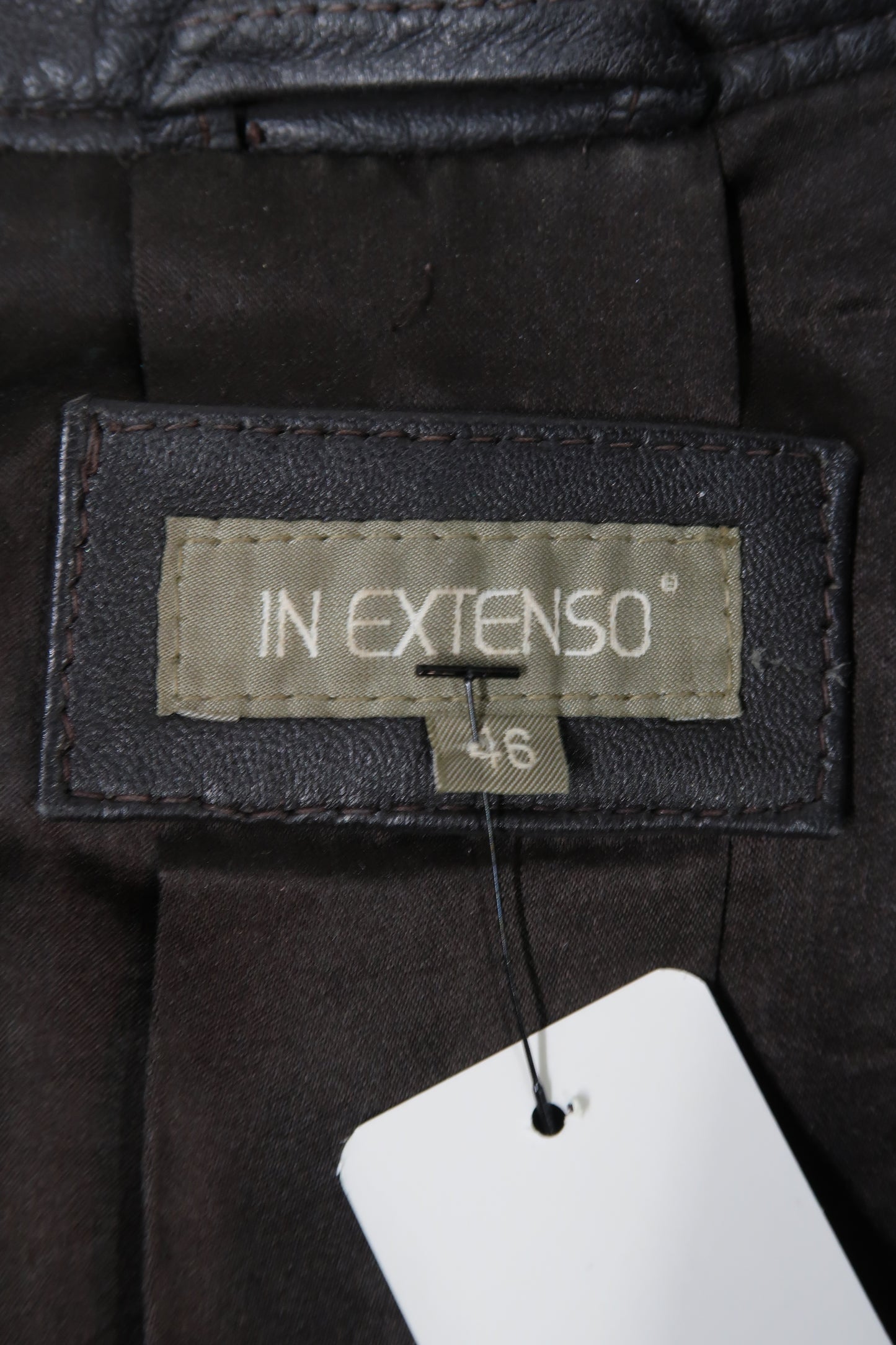 Veste en cuir marron - Inextenso - L
