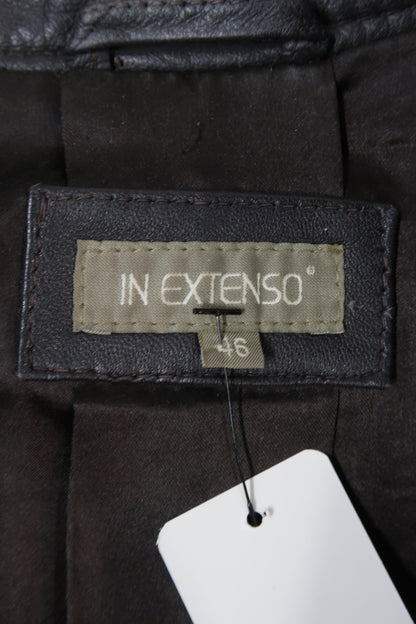 Veste en cuir marron - Inextenso - L