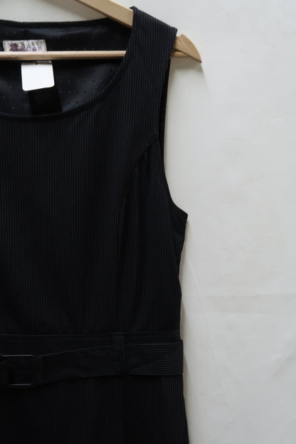 Robe style costume rayé grise - Kwoman - S