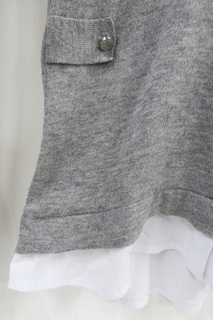 Haut gris & blanc - Morgan - S