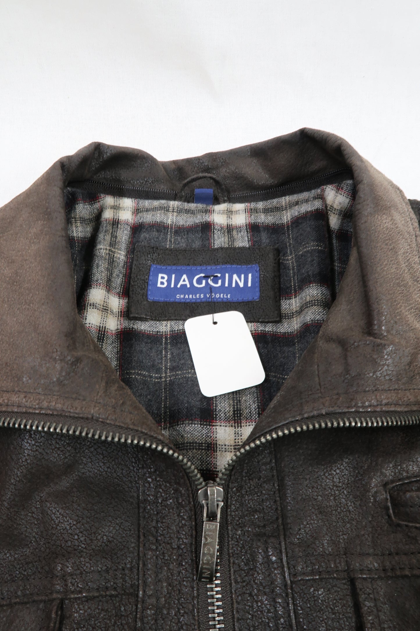 Veste en cuir marron - Biaggini - L