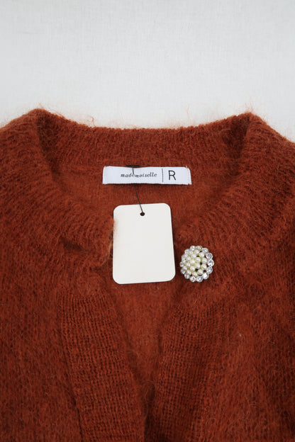 Cardigan ocre vintage - Mademoiselle - S/M