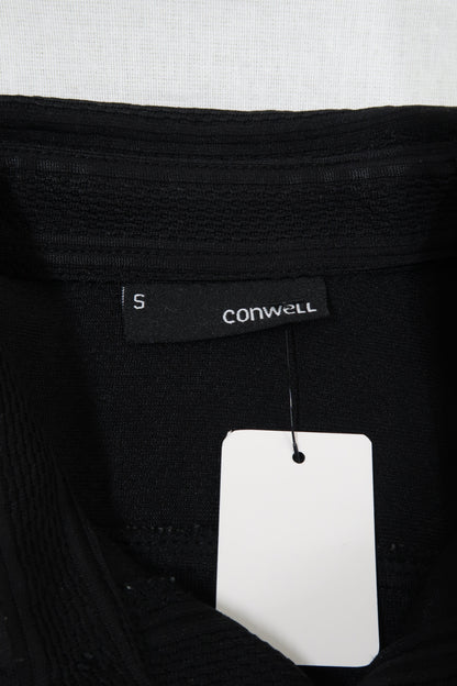 Chemise à manches courtes texturée noire - Conwell - S