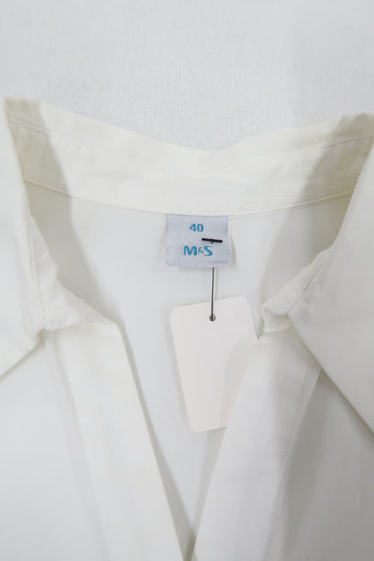 Haut blanc à dentelle noire - M&S - M