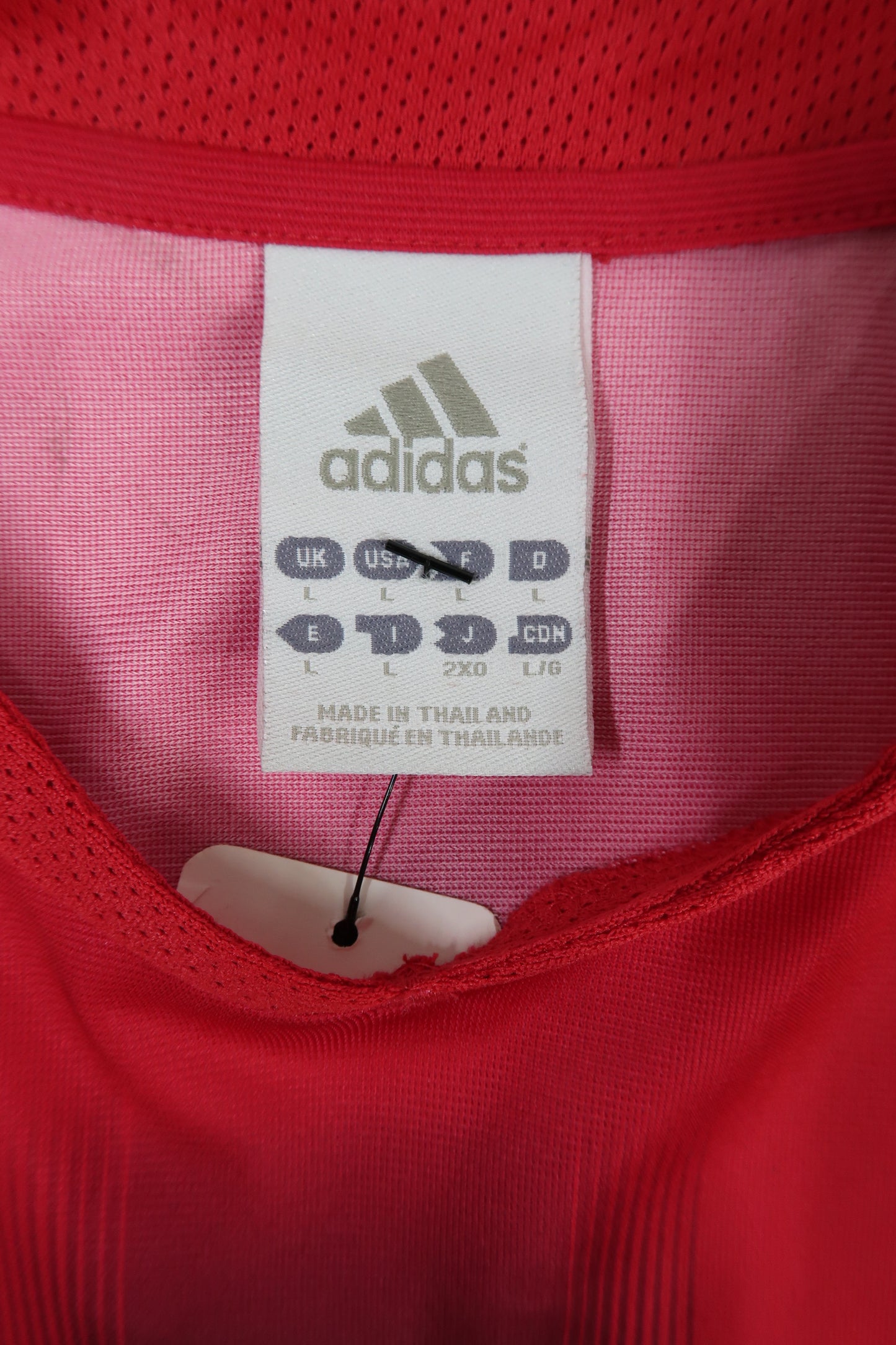 Maillot à manches longues rouge & noir - Adidas - L