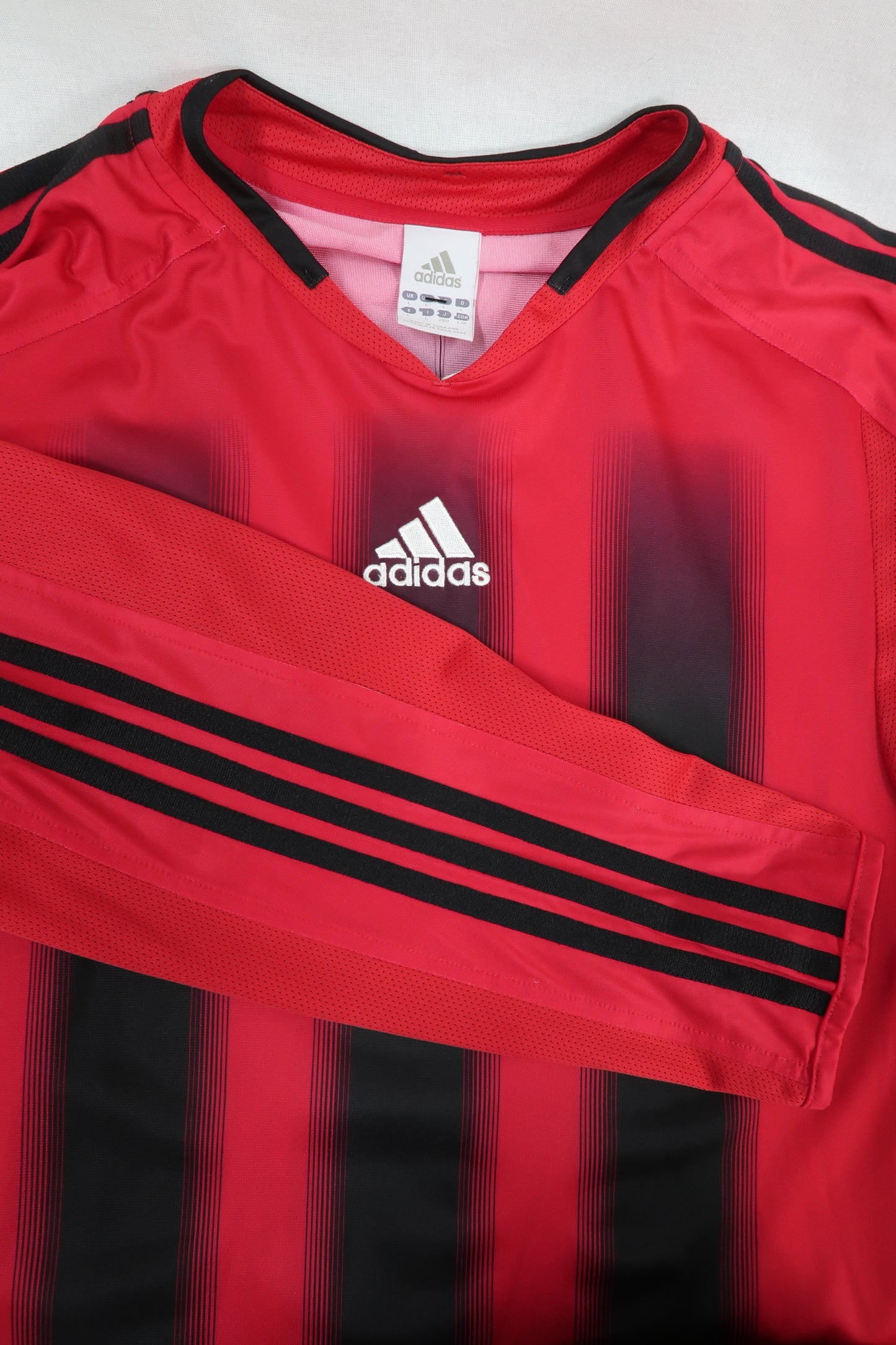 Maillot à manches longues rouge & noir - Adidas - L