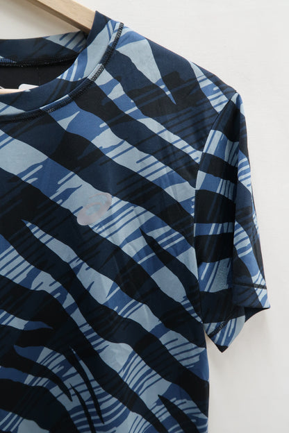 T-shirt noir & bleu - Asics - XS