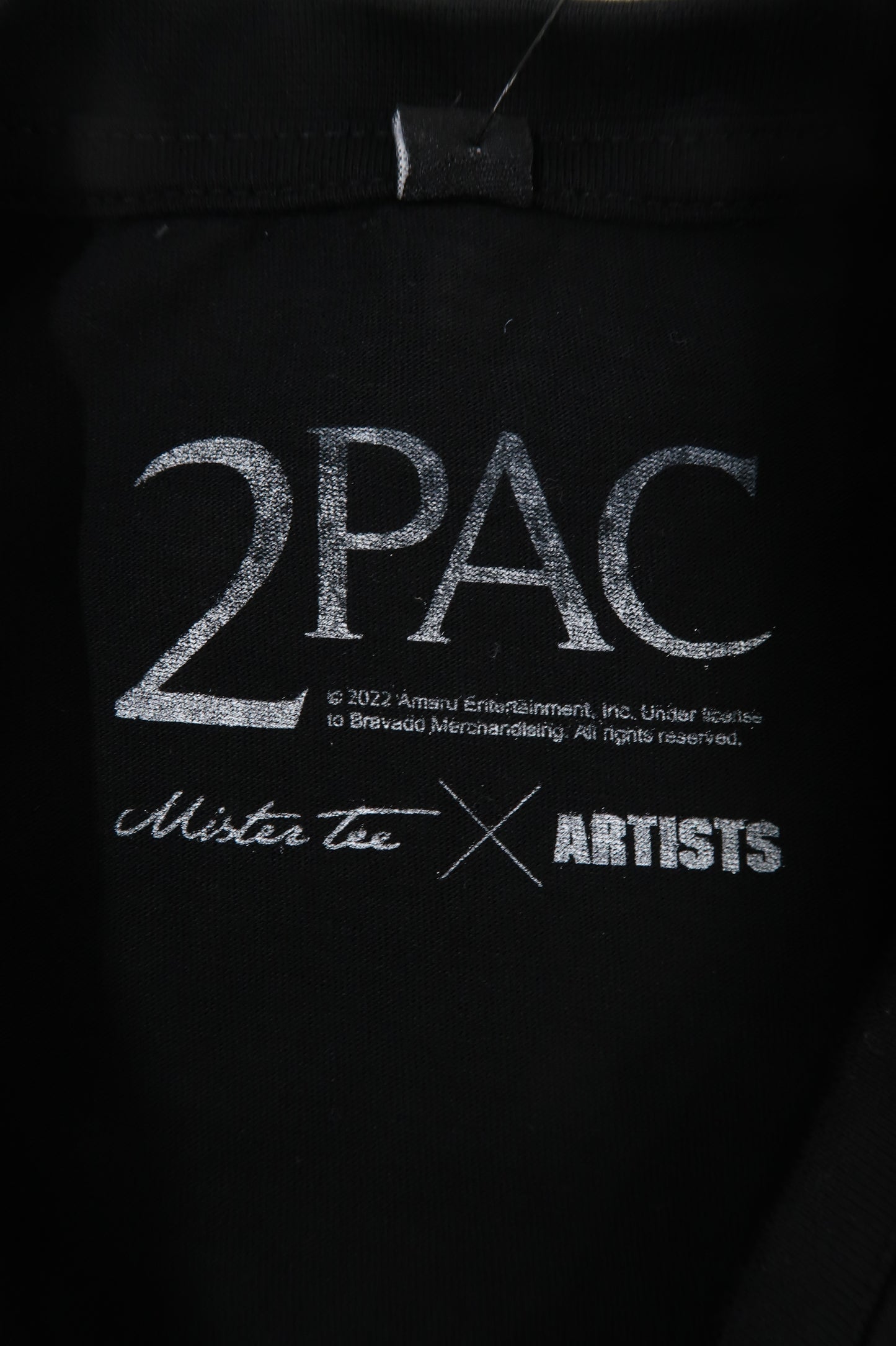 T-shirt noir 2pac - Mister tee X artists - L