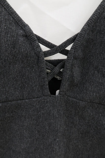 Body sans manches gris foncé strié - Love to Lounge - M