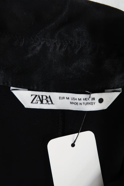 Chemise noire glossy - Zara - M