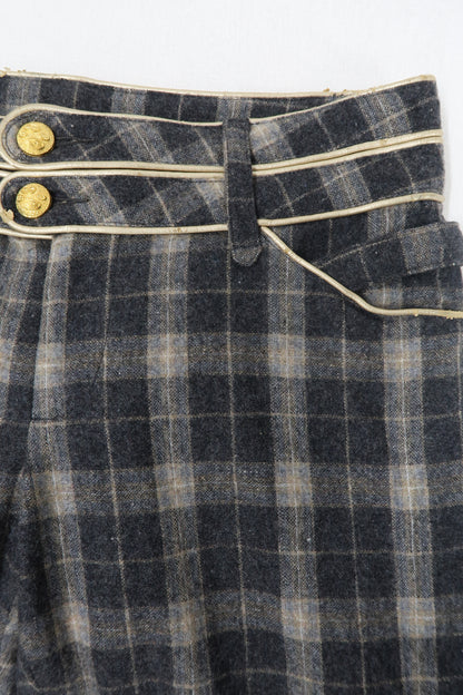 Pantalon à carreaux gris - Lucy - S