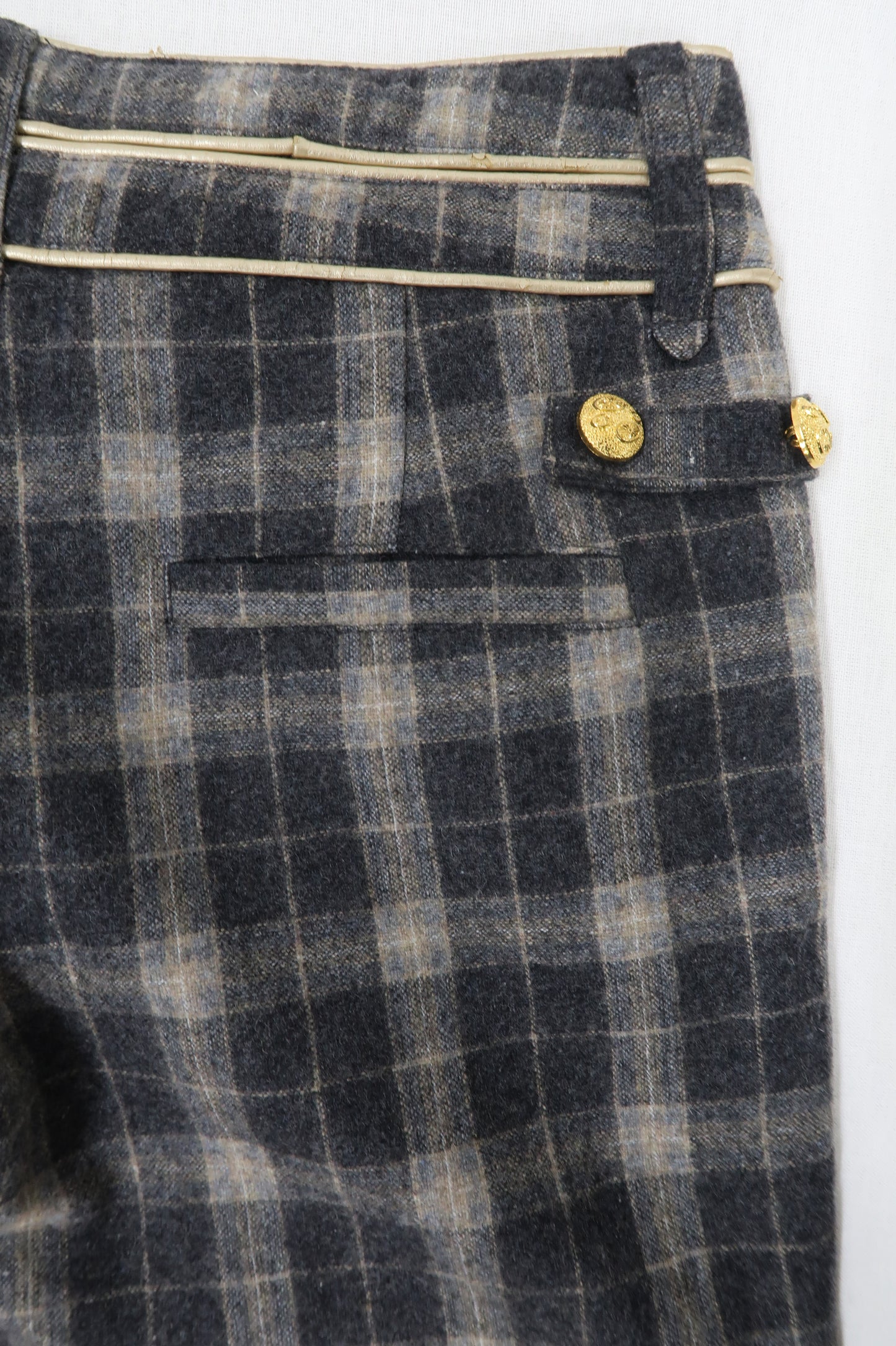 Pantalon à carreaux gris - Lucy - S